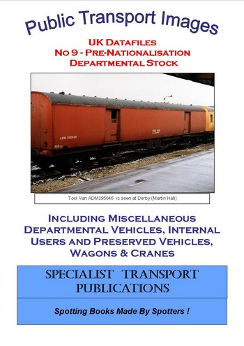 Cover of No 9 - Pre-nationalisation Departmental Stock
