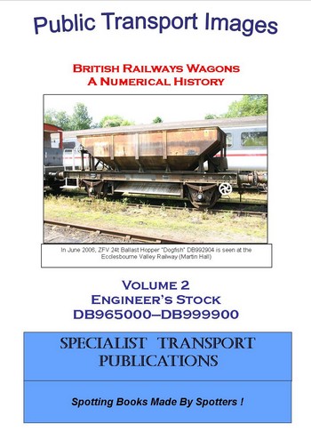 Cover of British Railways Wagons - a Numerical History  - Engineer's Stock DB965000 - DB999900