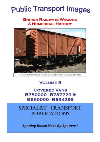 Cover of British Railways Wagons - a Numerical History  - Covered Vans
