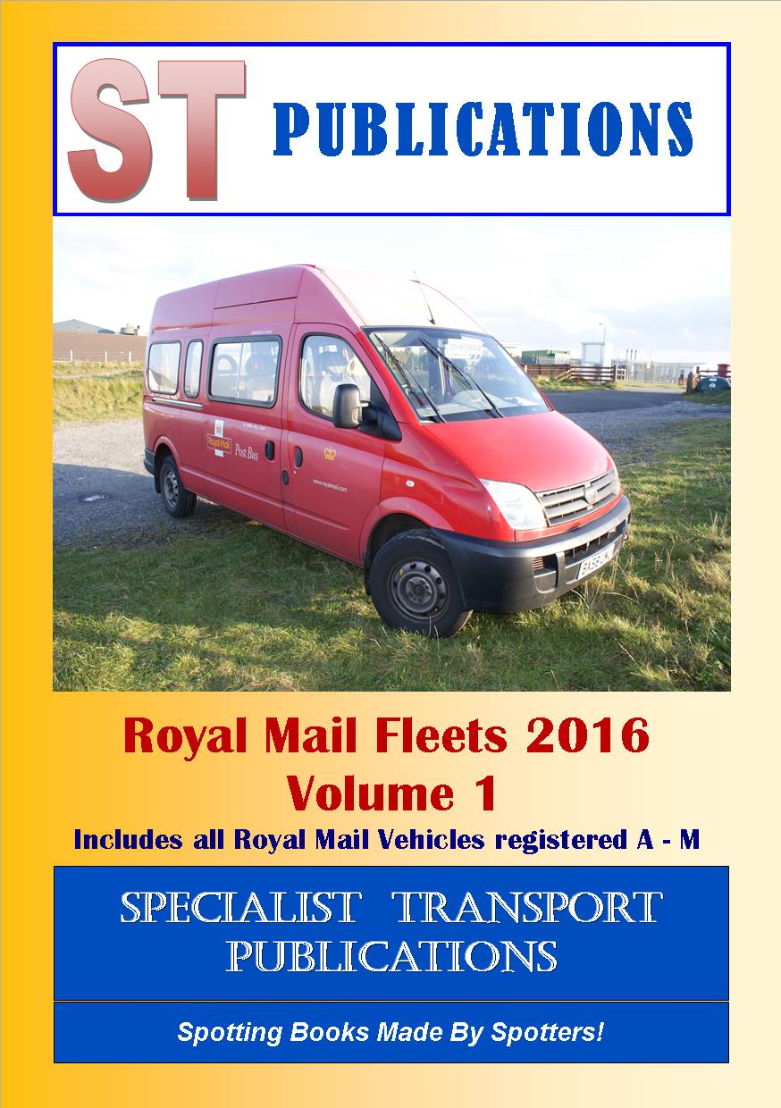 Cover of Royal Mail Fleets 2016 Volume 1 - registrations A to M