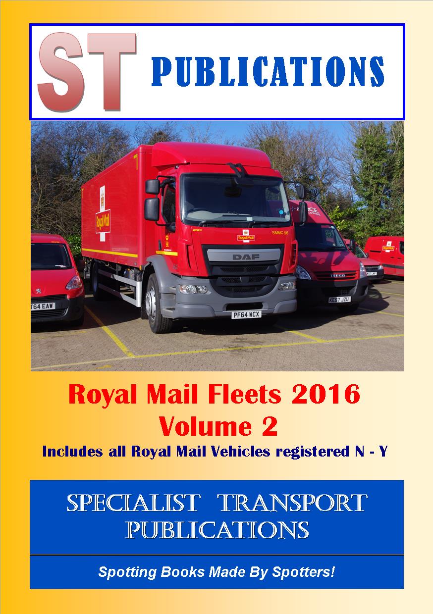 Cover of Royal Mail Fleet 2016 Volume 2 - registrations N to Y