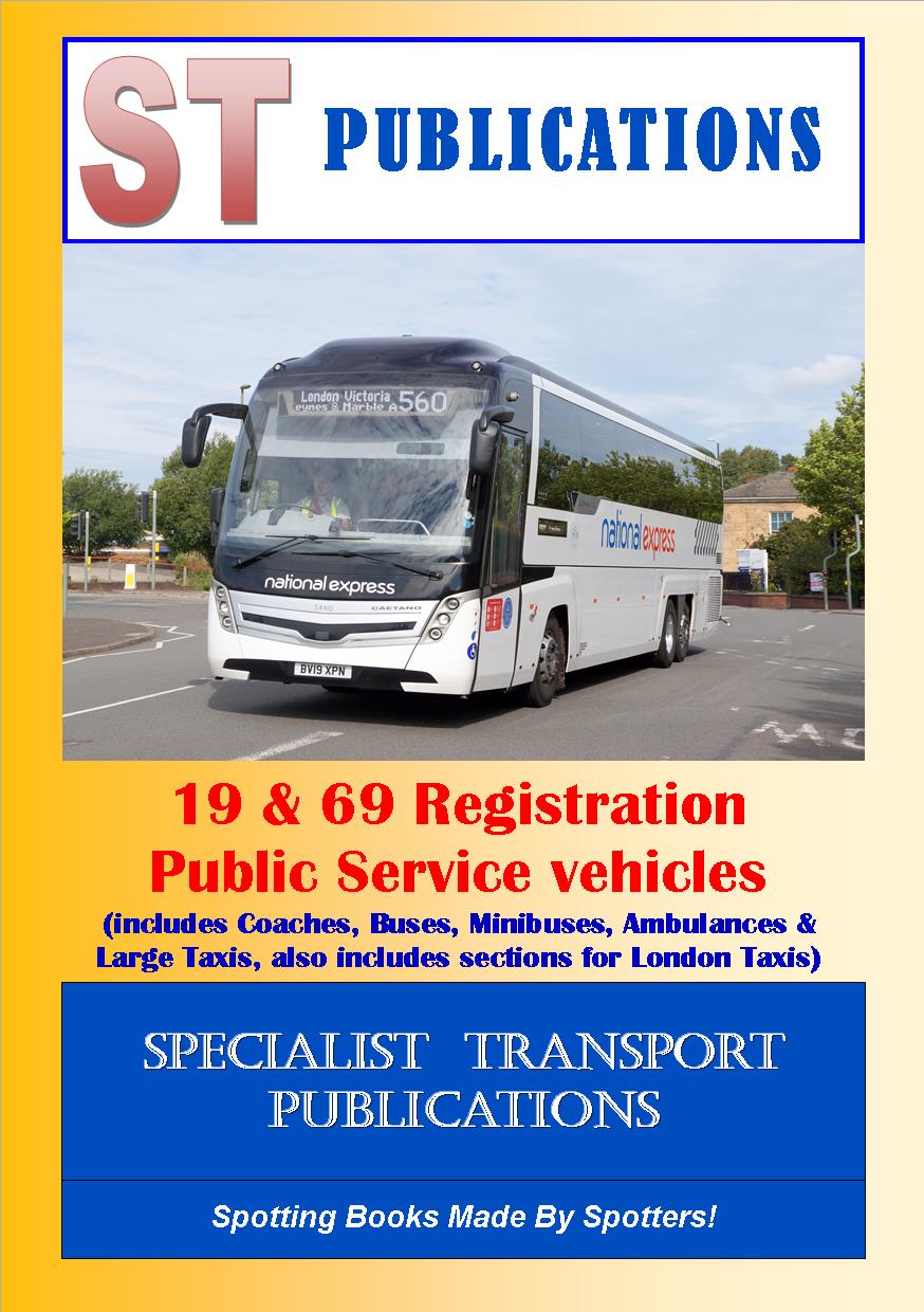Cover of 19 & 69 Registration Public Service Vehicles