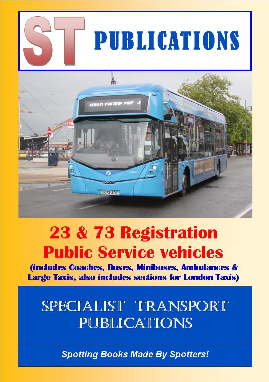 Cover of 23 & 73 Registration Public Service Vehicles